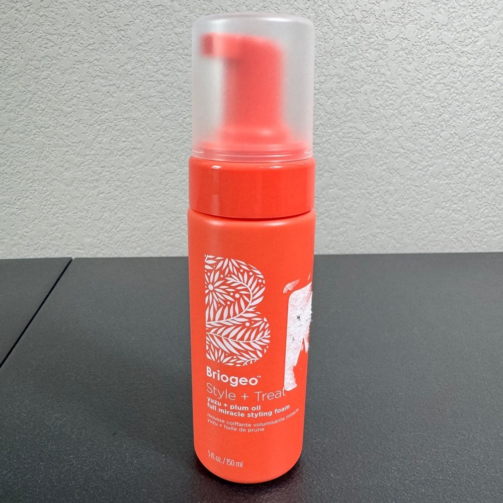 Briogeo Style Treat‎ Yuzu Plum Oil Styling Foam Volumizing Heat Protection